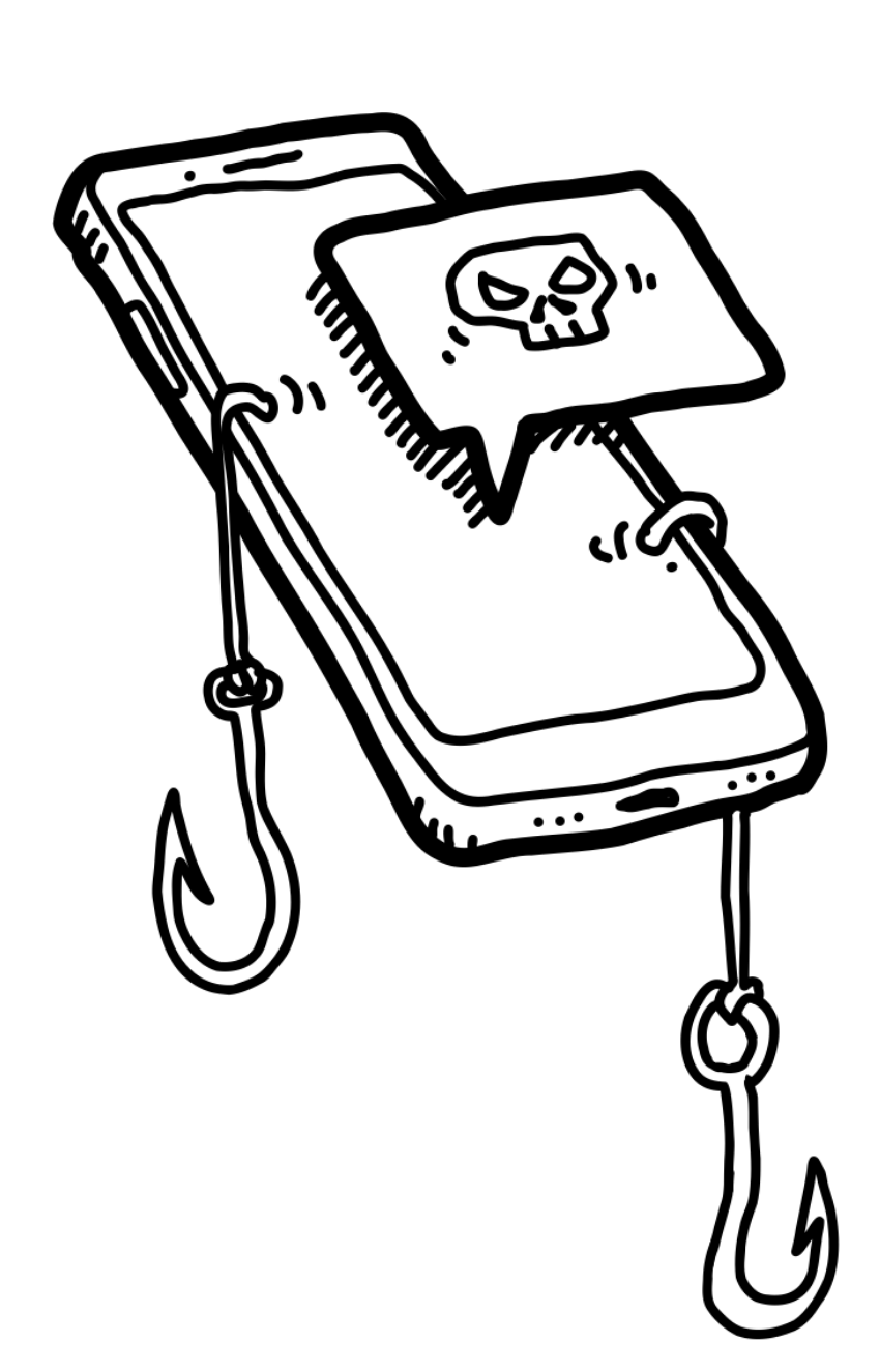 Smishing illustration