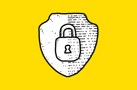 Illustration of a security shield representing cybersecurity protection.