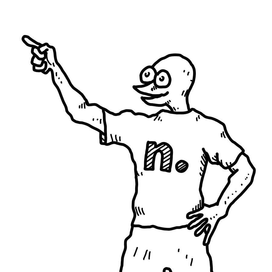 llustration of a person representing collaboration with Nimblr.